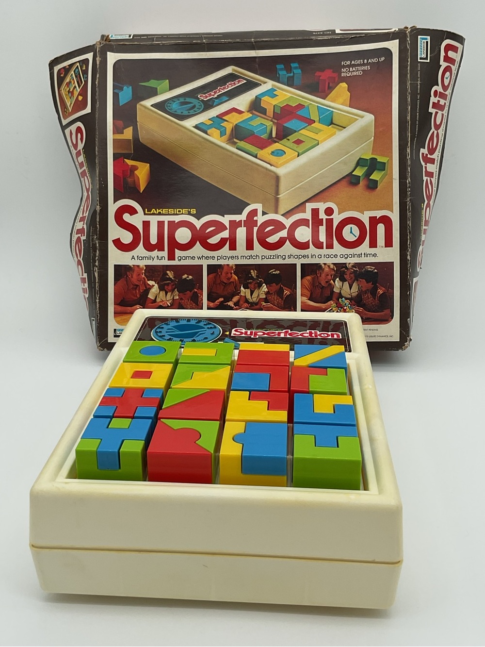 Vintage 1975 Superfection Shape-Matching Puzzle Game